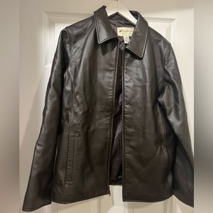 Genuine Leather Eddie Bauer Jacket Large Tall